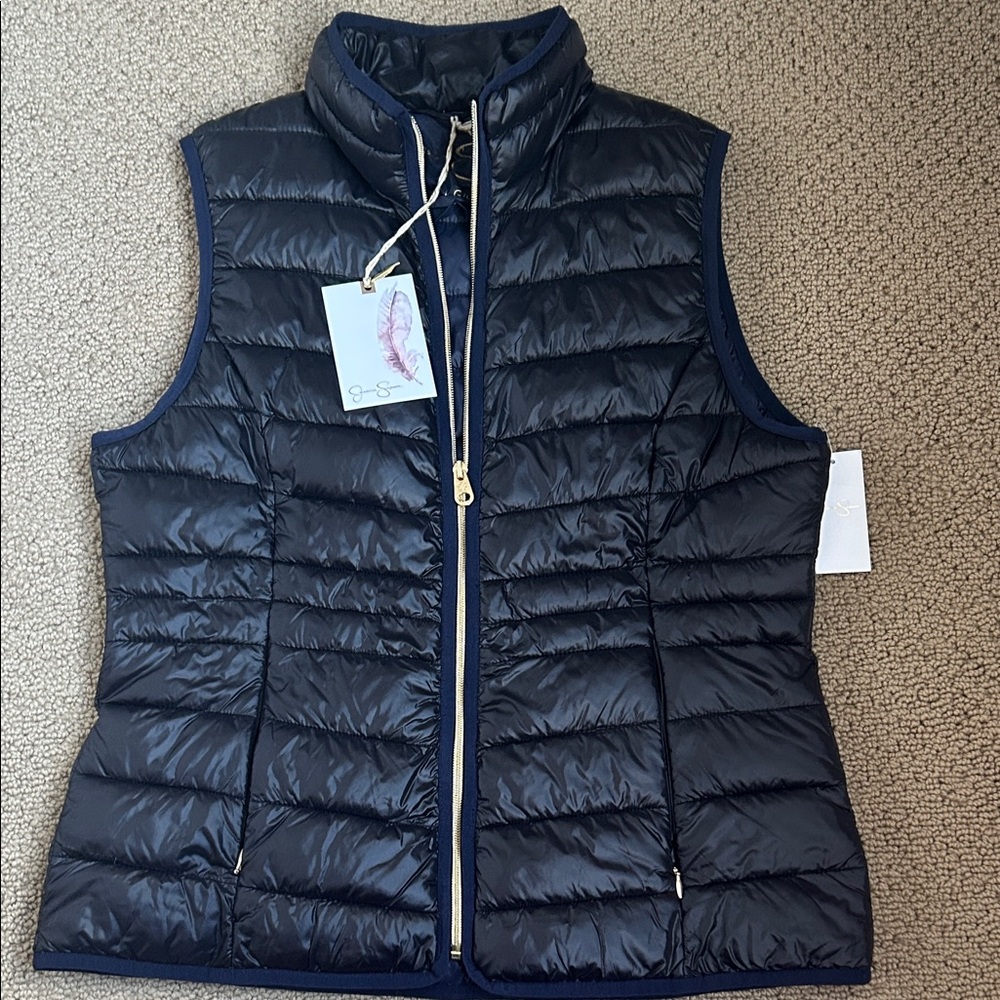 Jessica Simpson Navy Puffer Vest